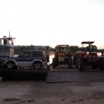 Marracuene - Tracteurs sur le bac